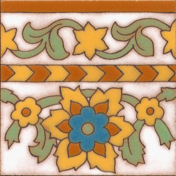 Robbia deco gloss-Classic 6x6” tile pattern