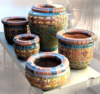 Cowboy Quintet Mosaic Pots