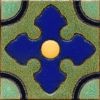 3.6x3.6” Lilac Dot deco combo-Green tile
