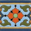 Monterey deco satin- Blue 6x6” tile pattern