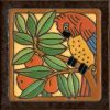 6x6” Parrot Red right deco satin-Classic tile