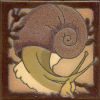6x6” Critter Snail left deco satin-Classic