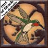 6x6” Critter Hummingbird left deco satin-Classic tile