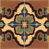 Loggia deco satin-Burgundy  (4 Tile Repeat)  12x12” tile pattern