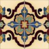 Loggia  deco satin-Cream  (4 Tile Repeat) 12x12” tile pattern