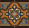 Loggia  deco satin-Rust  (4 Tile Repeat)  12x12” tile pattern